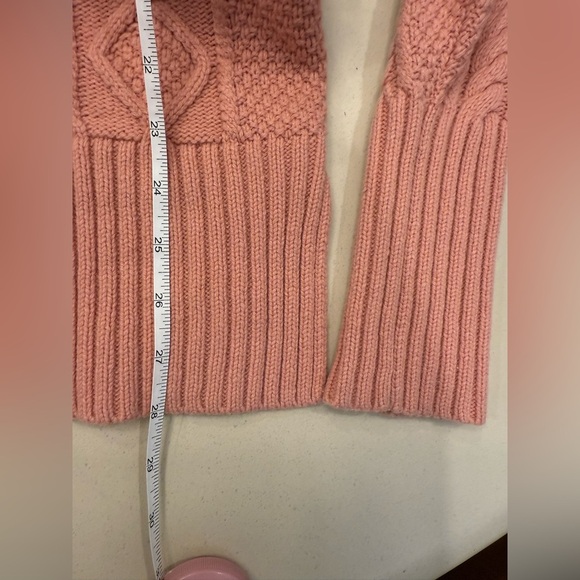 Jcrew Wool Pink Cable Knit Sweater - Picture 6 of 6